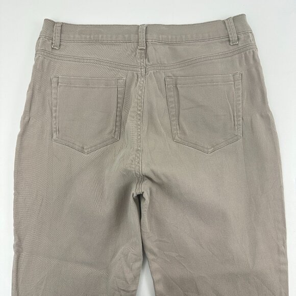 Gloria Vanderbilt Amanda Straight Leg Women' size 14P Tan Beige Denim Jeans - Picture 5 of 5